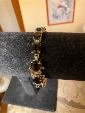 Sterling Smokey Quartz ? Bracelet